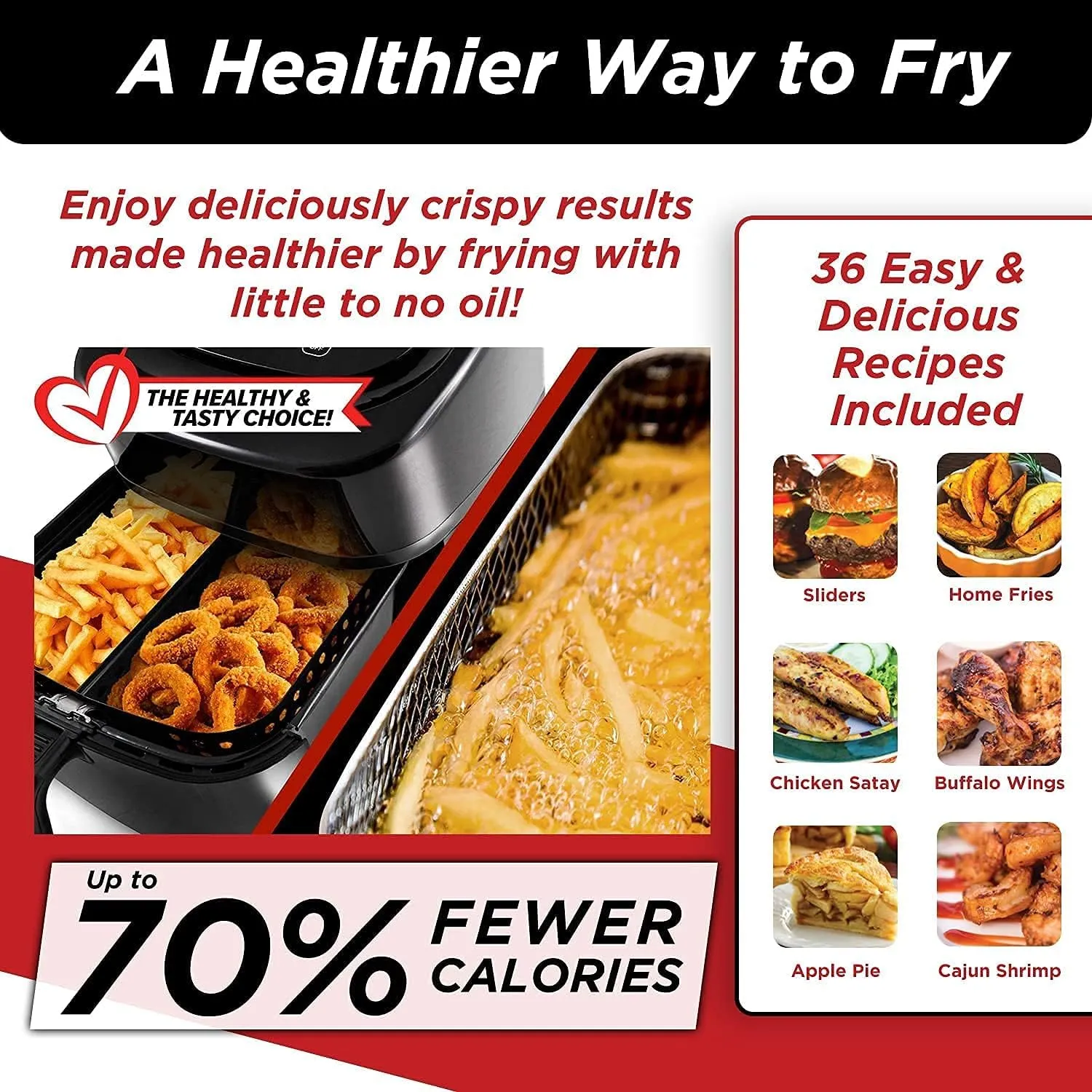 Nuwave Brio 6-Quart Digital Air Fryer Including Non-Stick Baking Pan and Stainless-Steel Cooking Rack (6-Quart   Gourmet Kit), Black