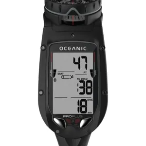 OCEANIC Pro Plus 4.0 Dive Computer | Large Display, Easy to Read | Includes Compass | Connect to DiverLog  App on Your Smartphone | Optional Quick Disconnect Attachment | Console NH