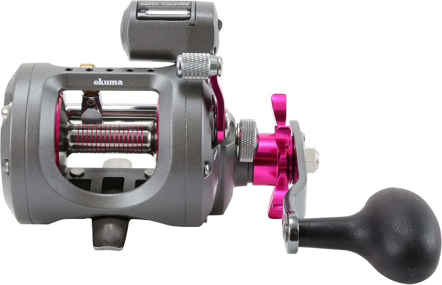 Okuma Coldwater Lightweight Graphite Round Trolling Reel Ladies Edition