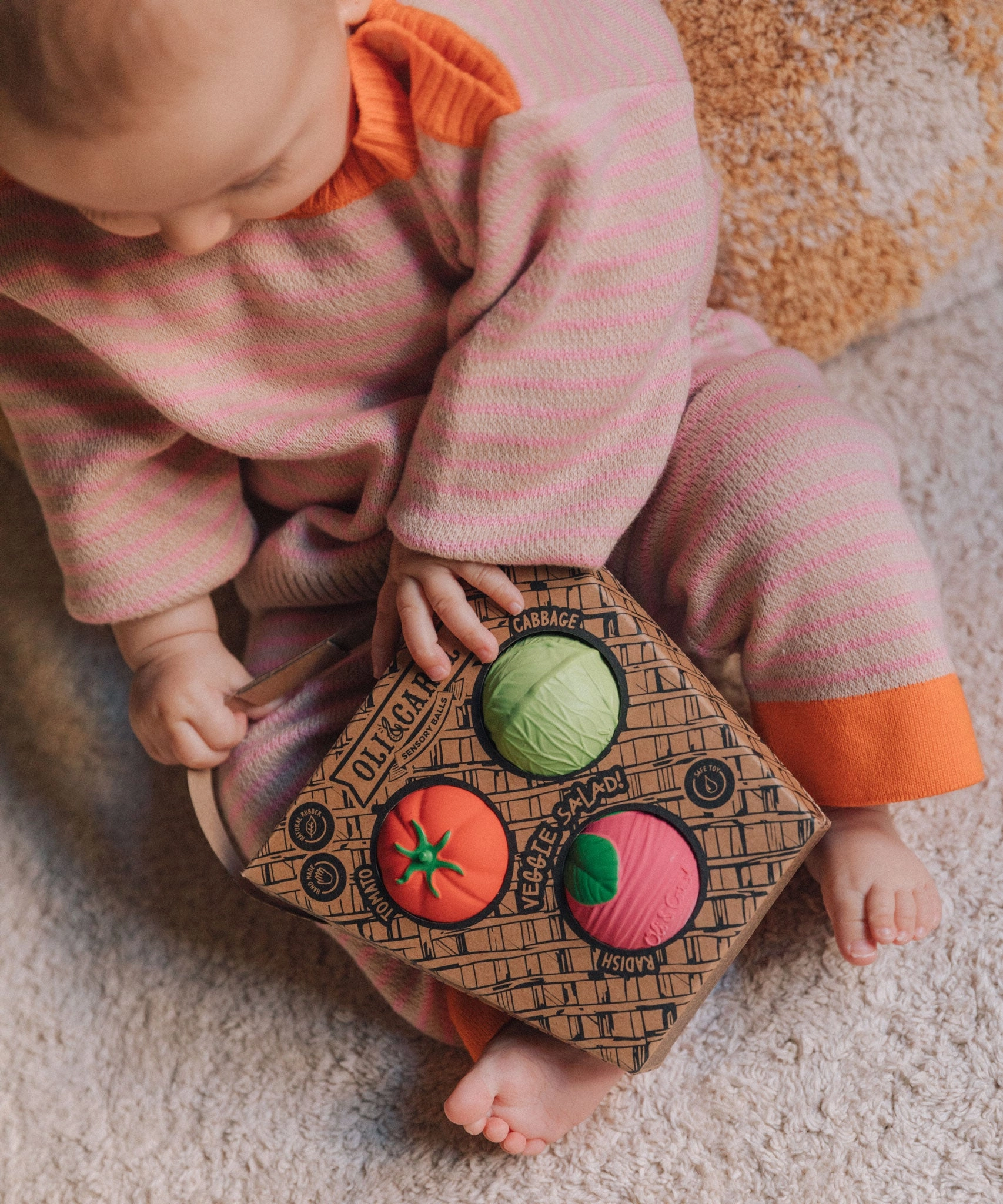 Oli & Carol Baby Sensory Balls - Veggie Salad