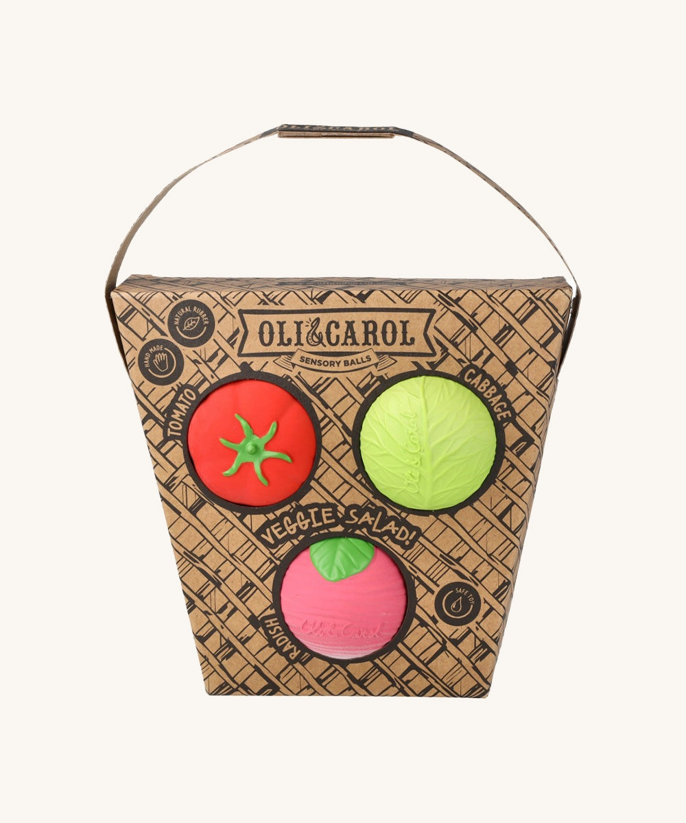 Oli & Carol Baby Sensory Balls - Veggie Salad