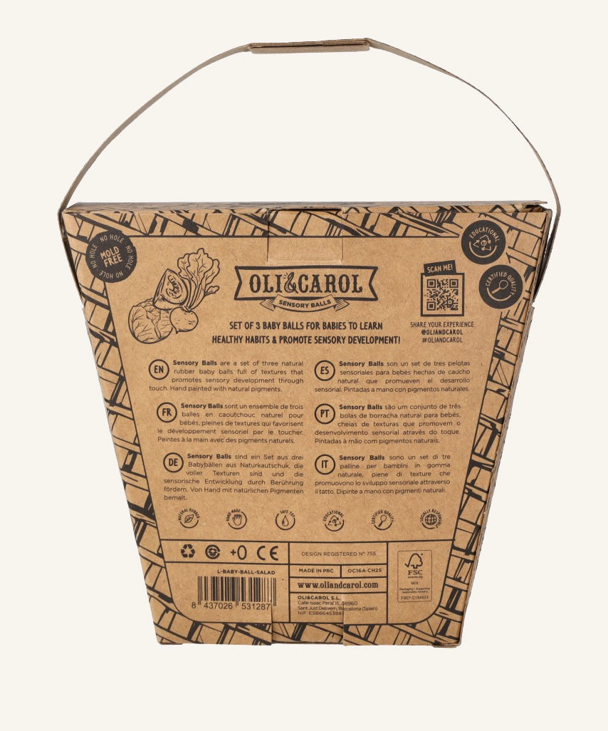 Oli & Carol Baby Sensory Balls - Veggie Salad
