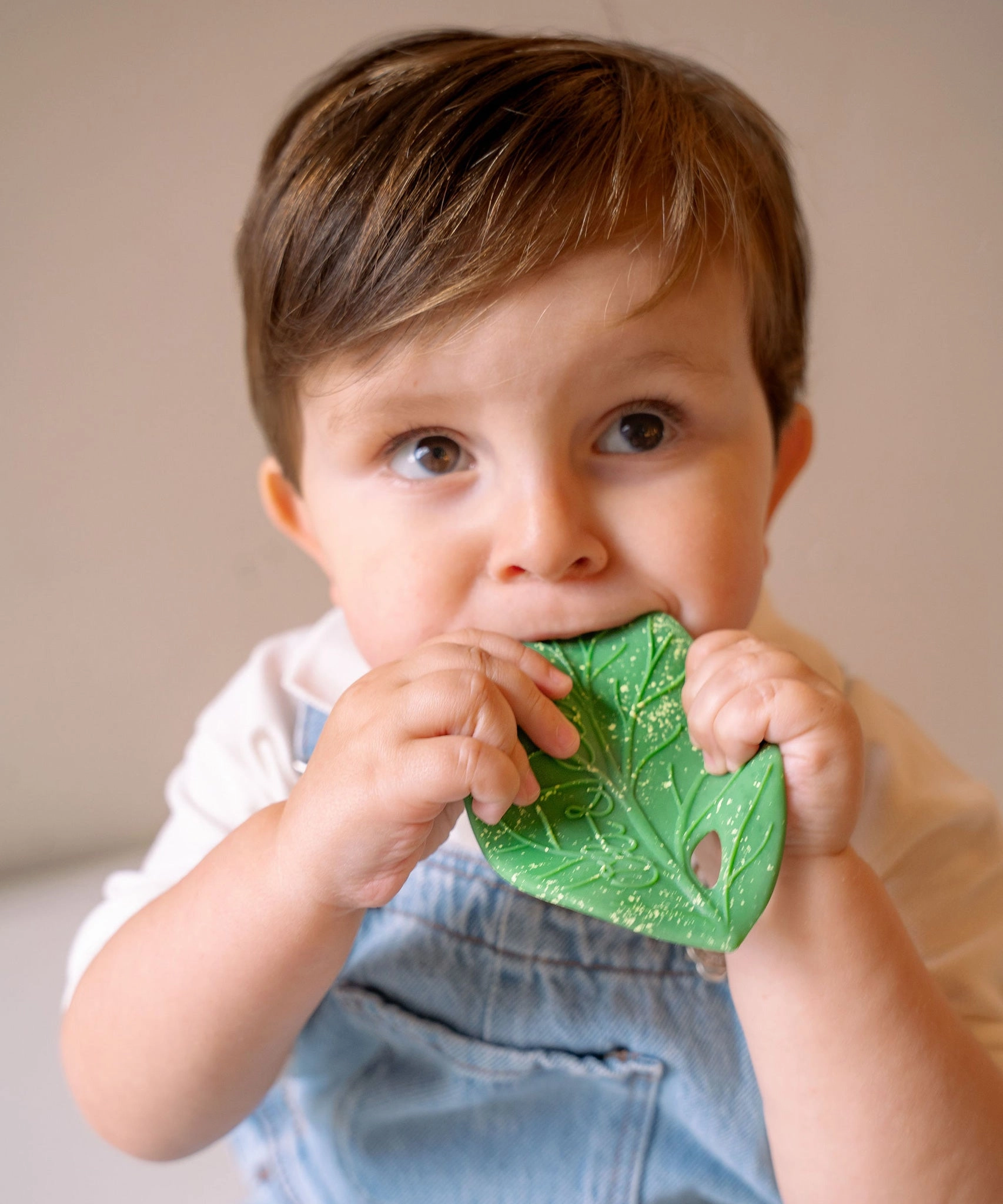 Oli & Carol Chlorophyll Leaf Baby Teether