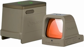 OLIGHT Osight 3 MOA Rechargeable Dot Open Reflex Sight with Charging Cover, Tactical Parallax-Free Sights, Picatinny Mount Compatible - Green/Red Dot Options