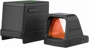 OLIGHT Osight 3 MOA Rechargeable Dot Open Reflex Sight with Charging Cover, Tactical Parallax-Free Sights, Picatinny Mount Compatible - Green/Red Dot Options
