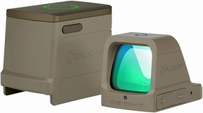 OLIGHT Osight 3 MOA Rechargeable Dot Open Reflex Sight with Charging Cover, Tactical Parallax-Free Sights, Picatinny Mount Compatible - Green/Red Dot Options