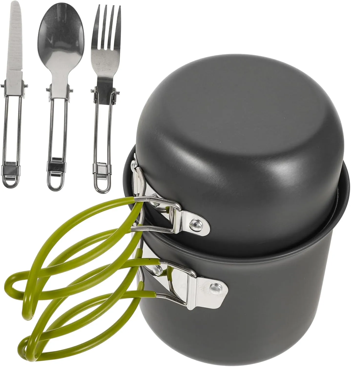 Outdoor Cooking Utensils Camping Cookware Set Pot and Pan Aluminum Alloy for Easy Cleaning and Carrying