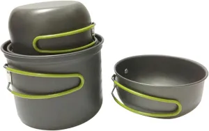 Outdoor Portable Cooking Kits for 2-3 People Camping Cookware Set Aluminum Stove Easy to Use