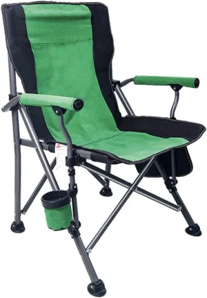 Outdoor Portable Folding Chair Leisure Camping Beach Chair Thick Steel Pipe 600D Oxford Cloth Non-Slip Foot Pad Mesh Cup Holder