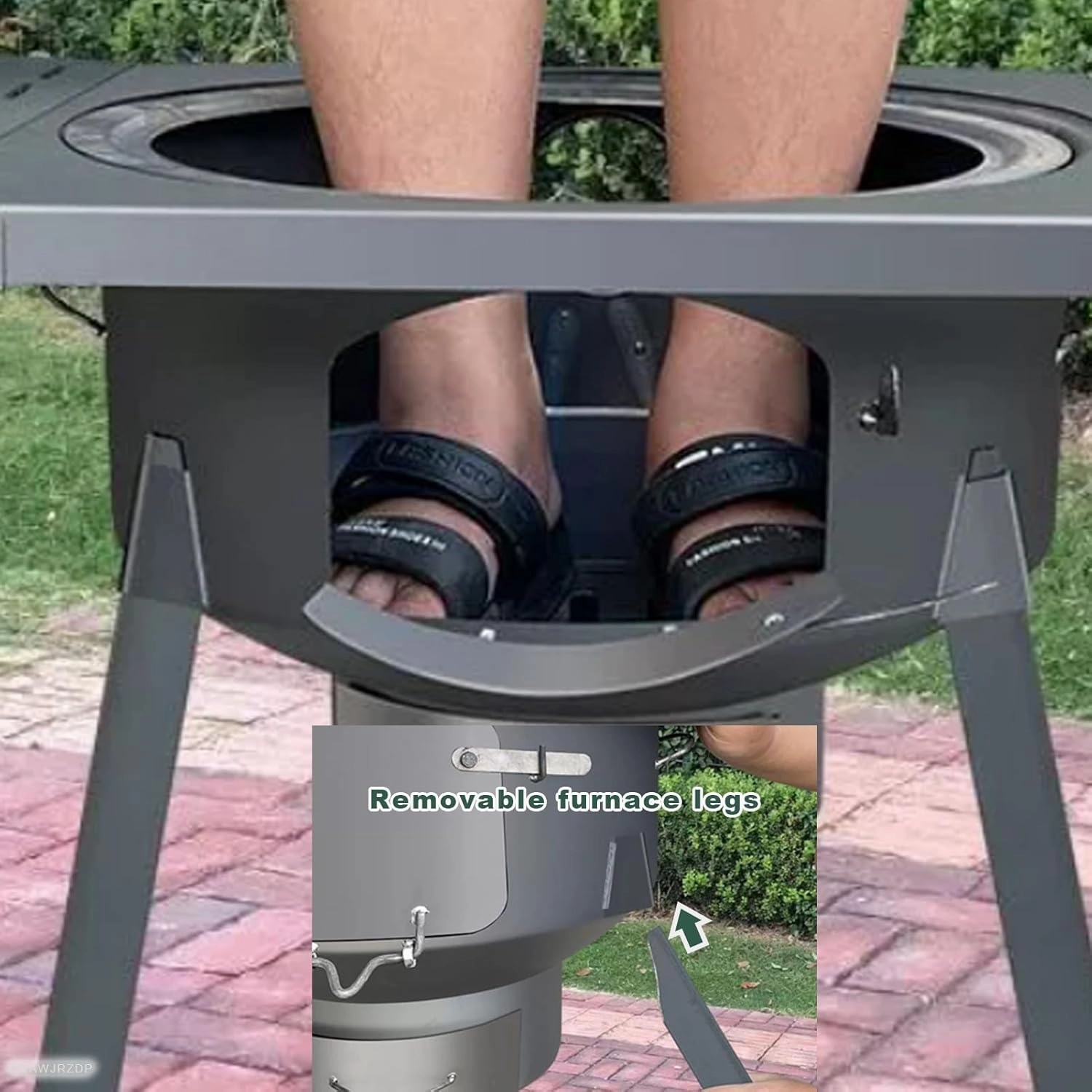 Outdoor Wood Stove, Wood Burning Stove,Heating Stove, with Stove Ring,Supports Pot Frying Pan Cooking,Outdoor Picnic, BBQ,Camping, Emergency Survival