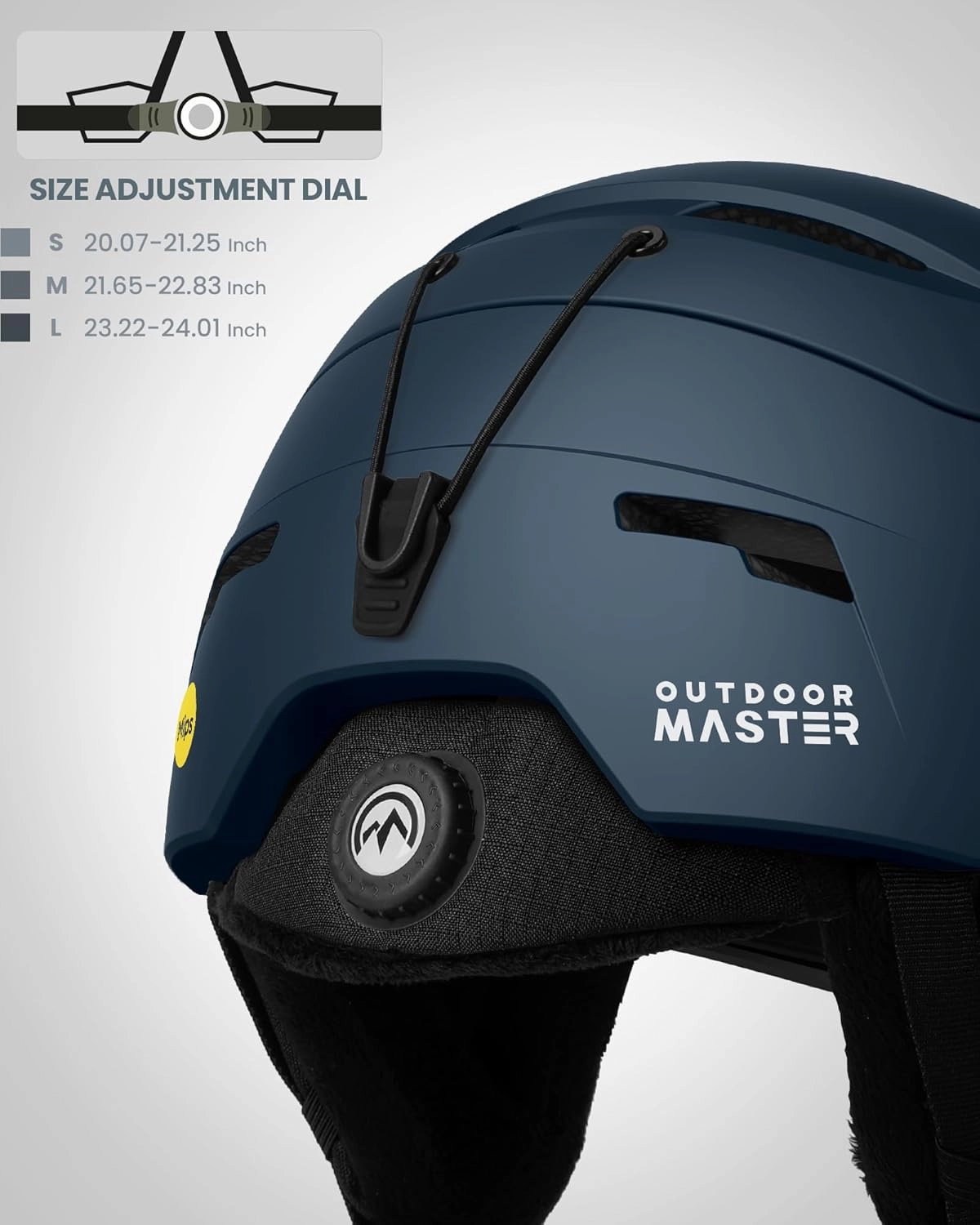 OutdoorMaster Ski Helmet Set,ELK MIPS Ski Helmet with OTG Ski Goggles - MIPS Snowboard Helmet Set for Men, Women & Youth