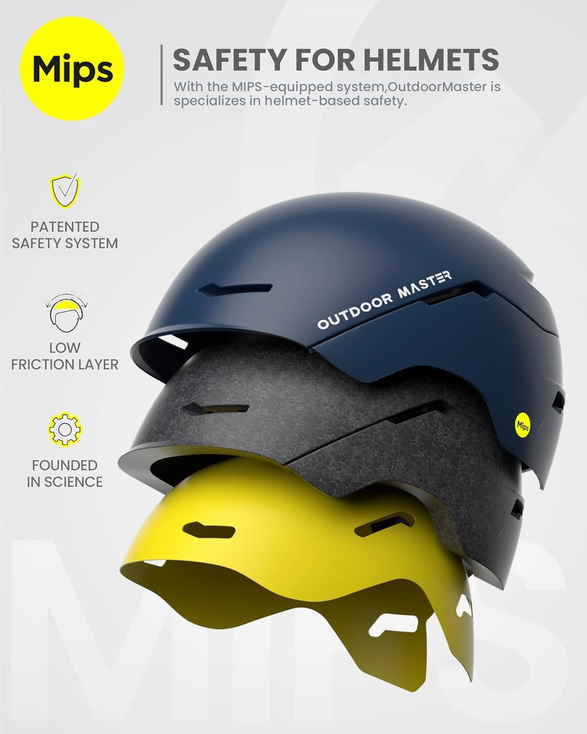 OutdoorMaster Ski Helmet Set,ELK MIPS Ski Helmet with OTG Ski Goggles - MIPS Snowboard Helmet Set for Men, Women & Youth