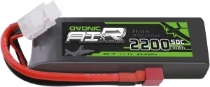 OVONIC 3S Lipo Battery 50C 2200mAh 11.1V Lipo Battery with Dean-Style T Connector for RC Airplane Helicopter Quadcopter RC Car Truck Boat