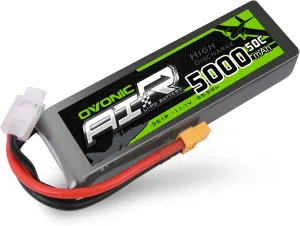 OVONIC 3s Lipo Battery 50C 5000mAh 11.1V Lipo Battery with XT60 Connector for RC Airplane Helicopter Quadcopter RC Car Truck Boat