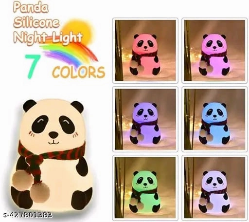 panda night lamps USB rechargeable color LED light with TOUCH sense..