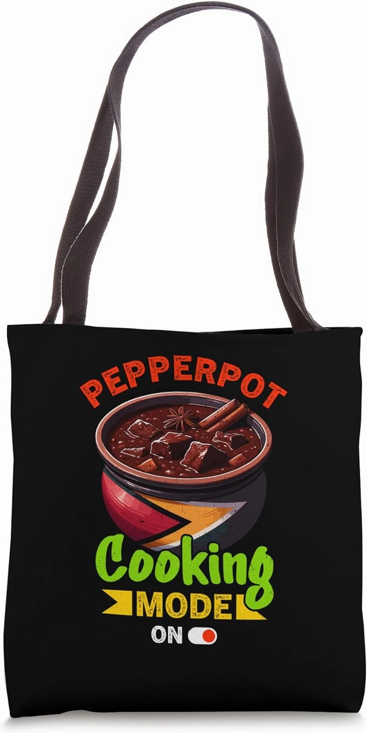Pepperpot Cooking Mode On Guyana Flavor Tote Bag