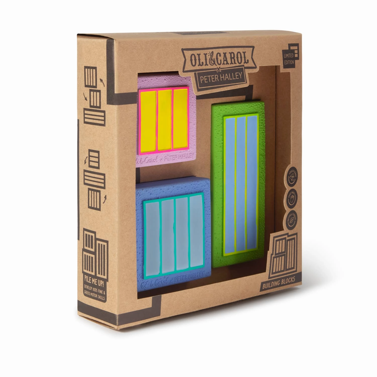 Peter Halley Baby Stacking Blocks Cells