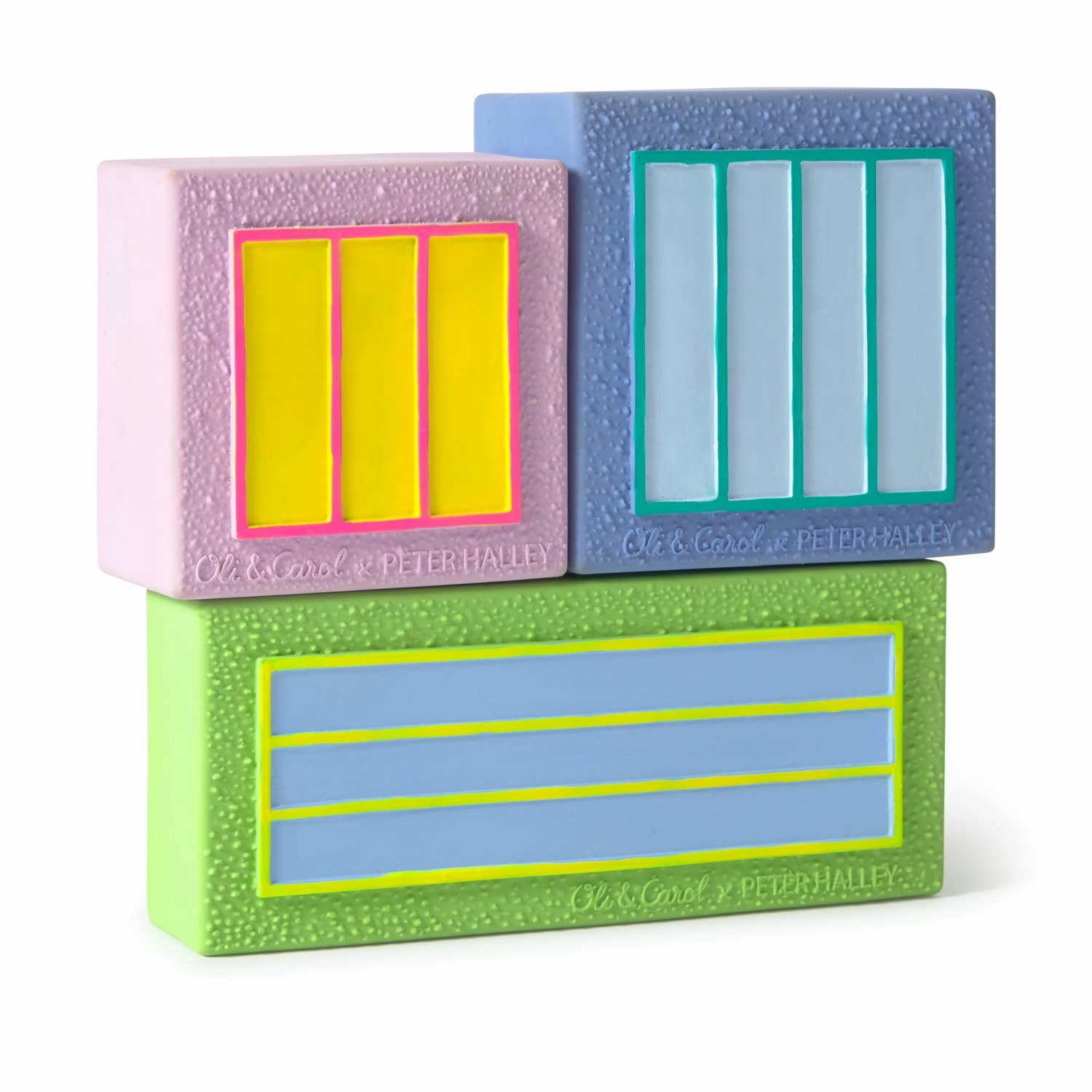 Peter Halley Baby Stacking Blocks Cells