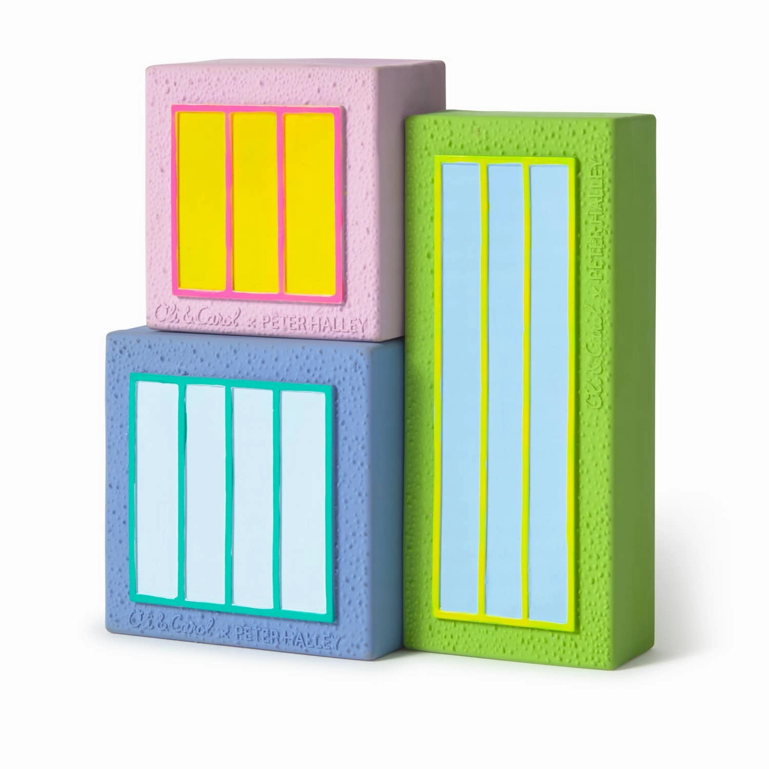 Peter Halley Baby Stacking Blocks Cells