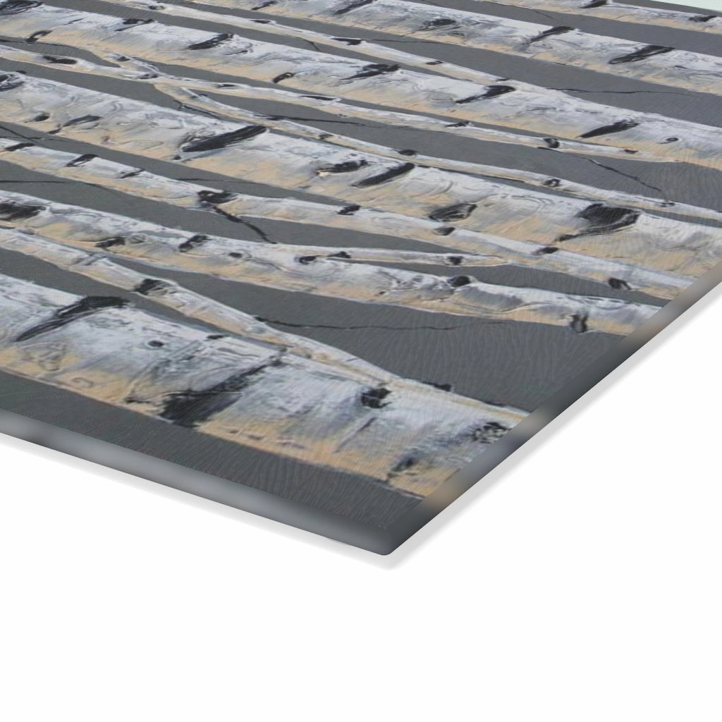 Pewter Life Glass Cutting Board