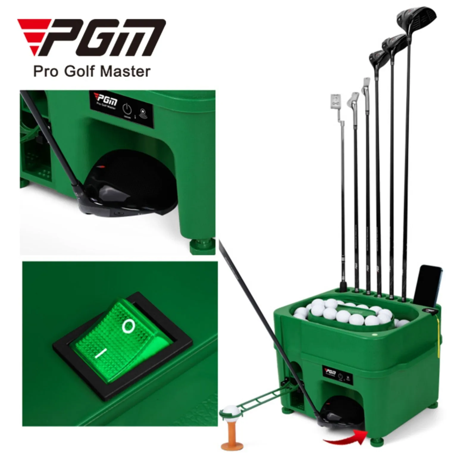 PGM GOLF Electric Sensor Automatic Ball Dispenser Service Machine JQ017