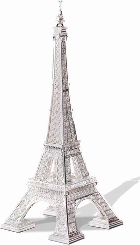 Piececool 3D Metal Model Puzzles for Adults, Upgraded Eiffel Tower Architecture 3D Metal Models Building Kits, Creative Home Decor DIY Crafts for Famliy Time