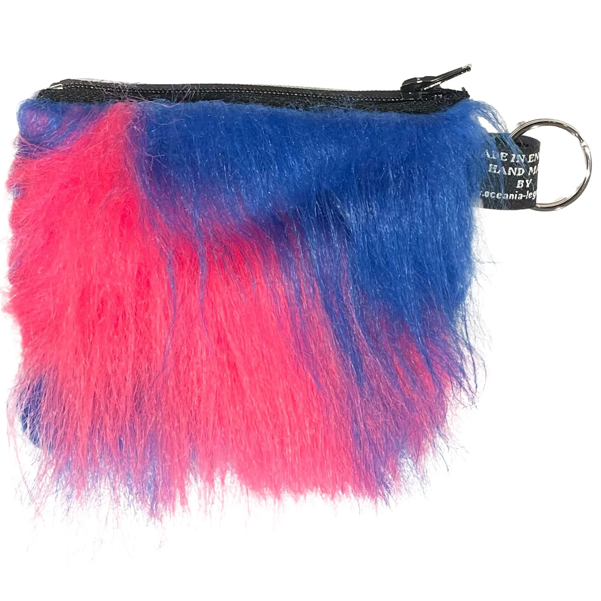 Pink & Blue Fluffy Coin & Card Purse