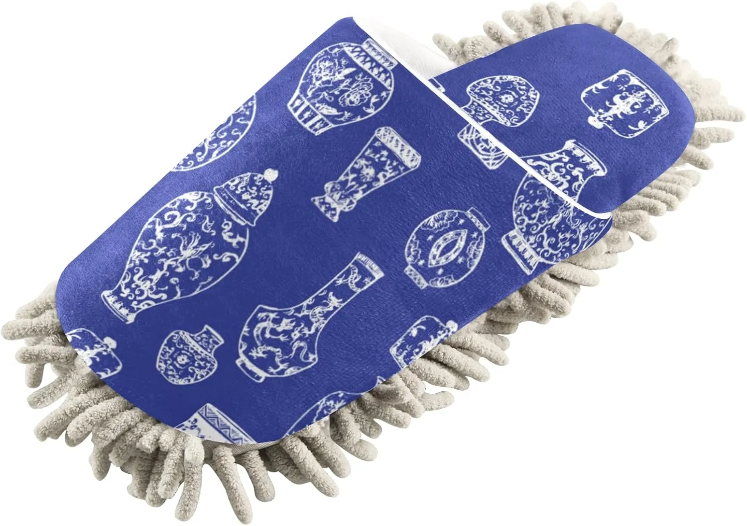 Poeticcity Mop Slippers Shoes, Unisex Cleaning House Slippers Spa Dusting Slippers M-L