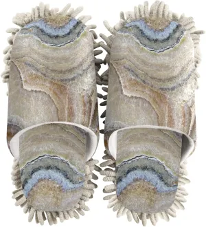 Poeticcity Mop Slippers Shoes, Unisex Cleaning House Slippers Spa Dusting Slippers M-L