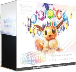 Pokemon TCG: Scarlet & Violet-Prismatic Evolutions  Center Elite Trainer Box
