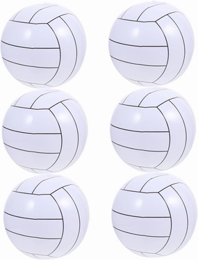 Pool Soccer Set 6 Giant Soccer Balls Inflatable Beach Balls for Adults Teens Outdoor Indoor Play PVC Plastic Random
