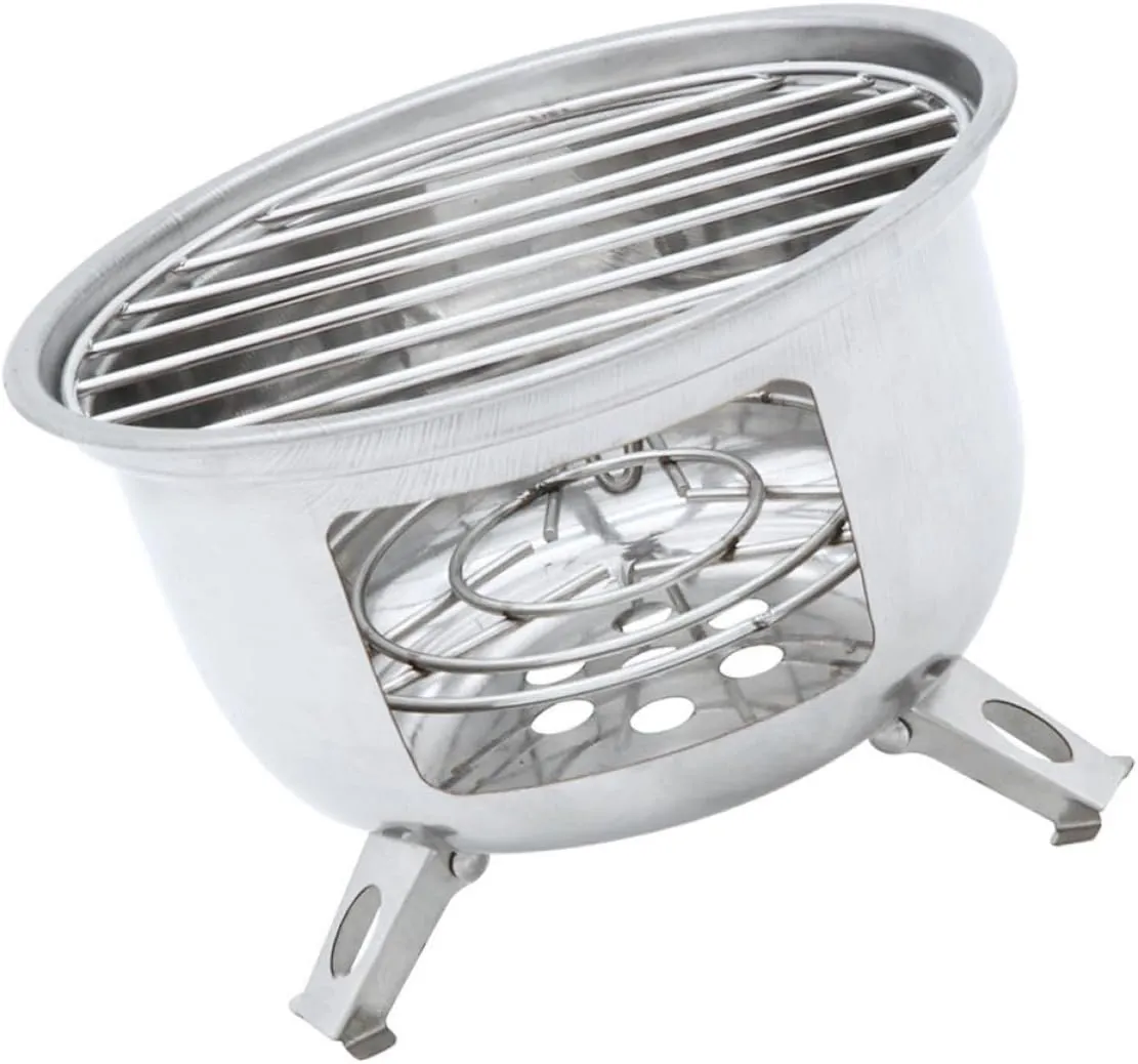 POPETPOP 1Set Portable Camping Stove Grill for Outdoor Barbecues for Picnics Camping and Bonfire Activities Durable and Lightweight Design