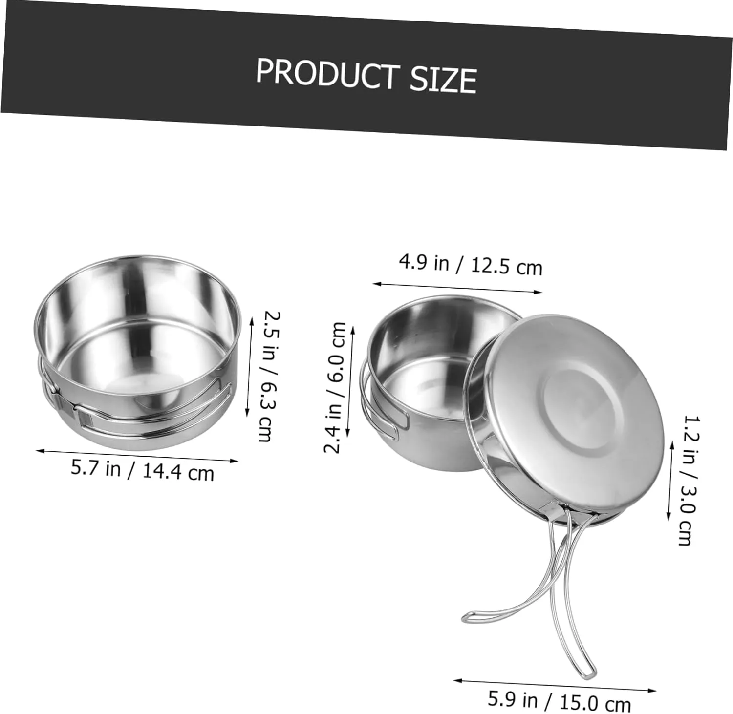 POPETPOP Outdoor Camping Pot Electric Equipment Bowl Collapsible Outdoor Gear Utensils Inside Cuisine Camping