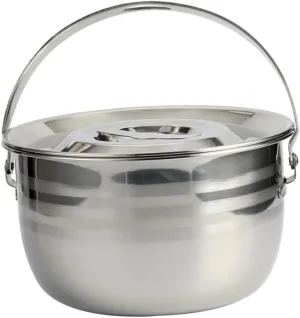 Portable Camping Stew Pot Soup Cooking Pot for Outdoor Activities for Stewing Meat and and Lightweight Design for Hiking and Picnics