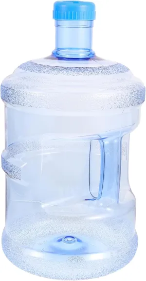 Portable Reusable Water Jug Handle Outdoor Water Container for Camping Hiking and Daily Use Sealed Design Transparent for Management Random Style