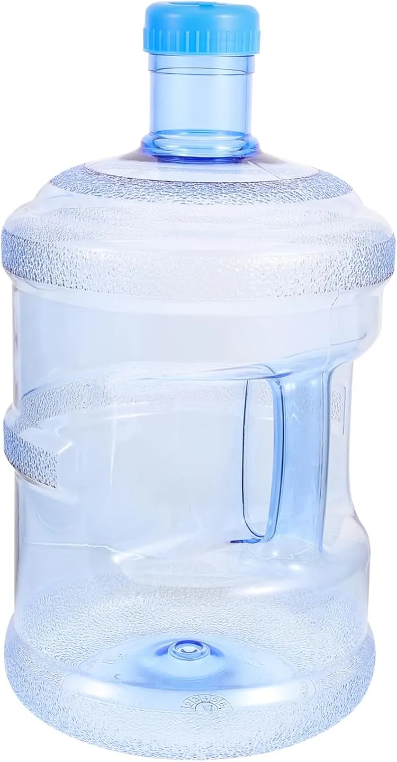 Portable Reusable Water Jug Handle Outdoor Water Container for Camping Hiking and Daily Use Sealed Design Transparent for Management Random Style