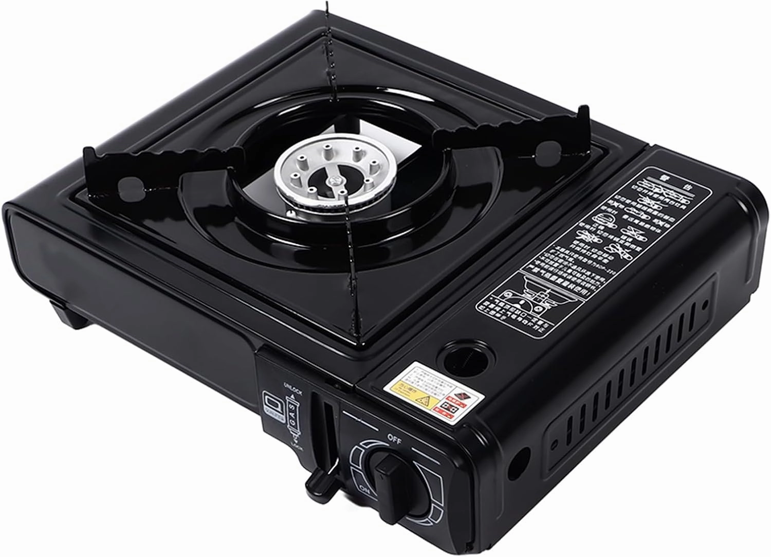 Portable Butane Gas Stove, Kitchen Equipment Single Outdoor Cooking Grill, Camping Stove, Portable Outdoor Emergency Butane Stove for Camping, Picnics, Hiking