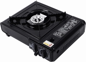 Portable Butane Gas Stove, Kitchen Equipment Single Outdoor Cooking Grill, Camping Stove, Portable Outdoor Emergency Butane Stove for Camping, Picnics, Hiking