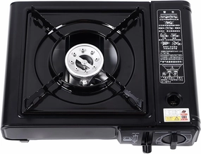 Portable Camping Stove, Mini Single Butane Gas Stove, Stainless Steel Outdoor Camping Cooking Grill Camp Cassette Stove for Camping Backpacking Picnics Hiking