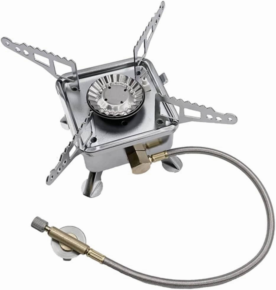 Portable Camping Stove Outdoor Gas Burner for Hiking Trekking and Picnics Construction for Outdoor Cooking and Family Use