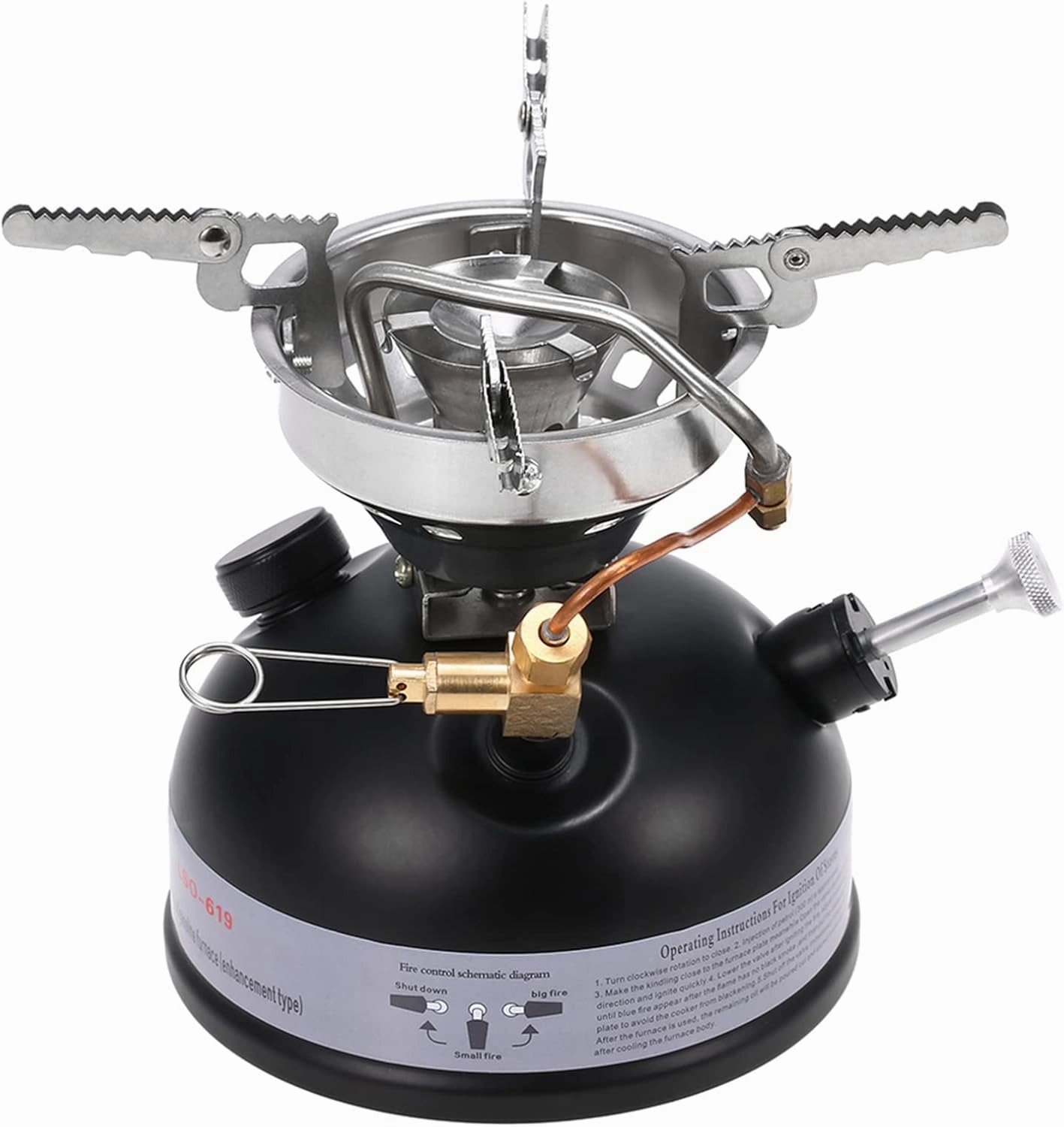 Portable Gas Stove for Outdoor Camping - Mini Liquid Fuel Diesel Oil Stove for Efficient Cooking, Lightweight and Compact, Ideal for Backpacking and Hiking