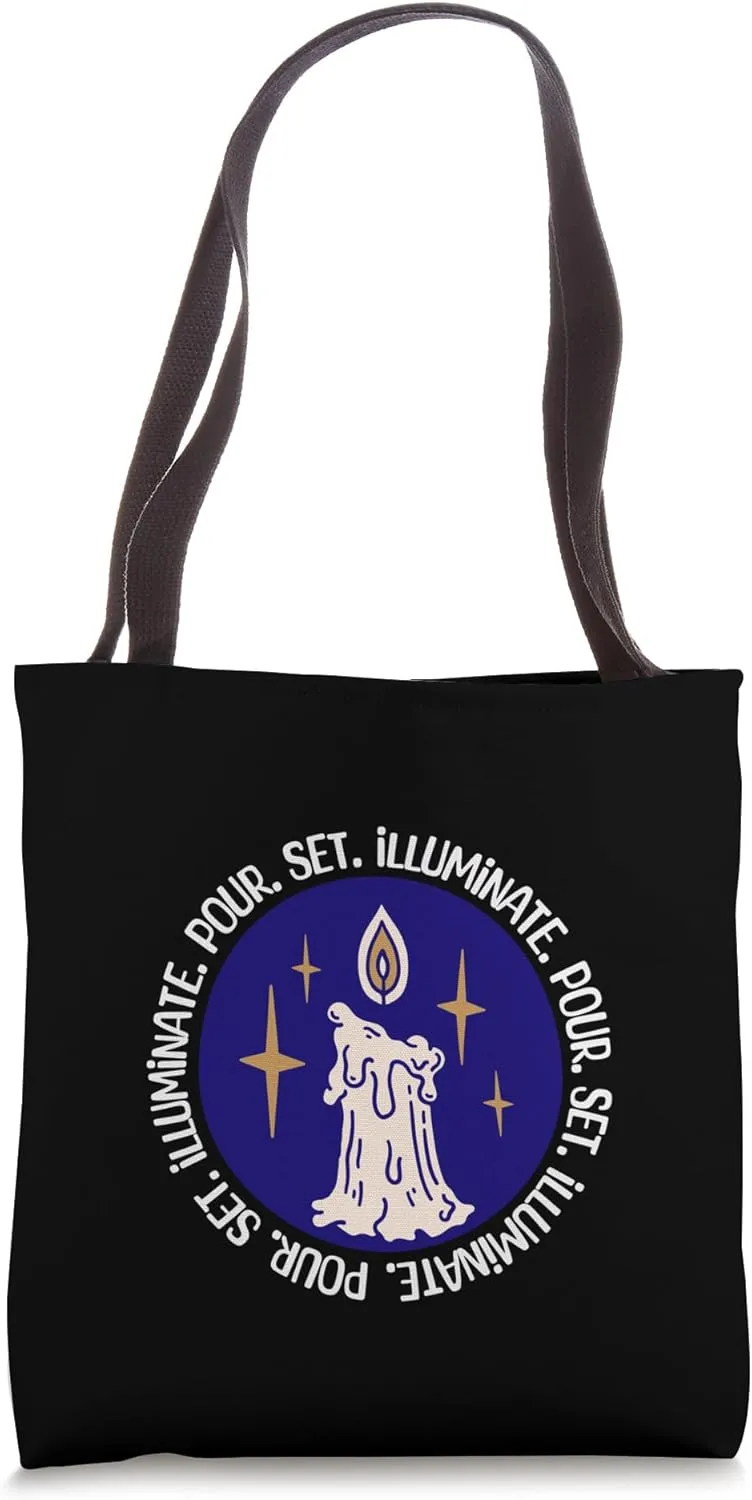 Pour Set Illuminate Candle Maker Tote Bag