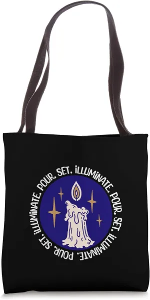 Pour Set Illuminate Candle Maker Tote Bag
