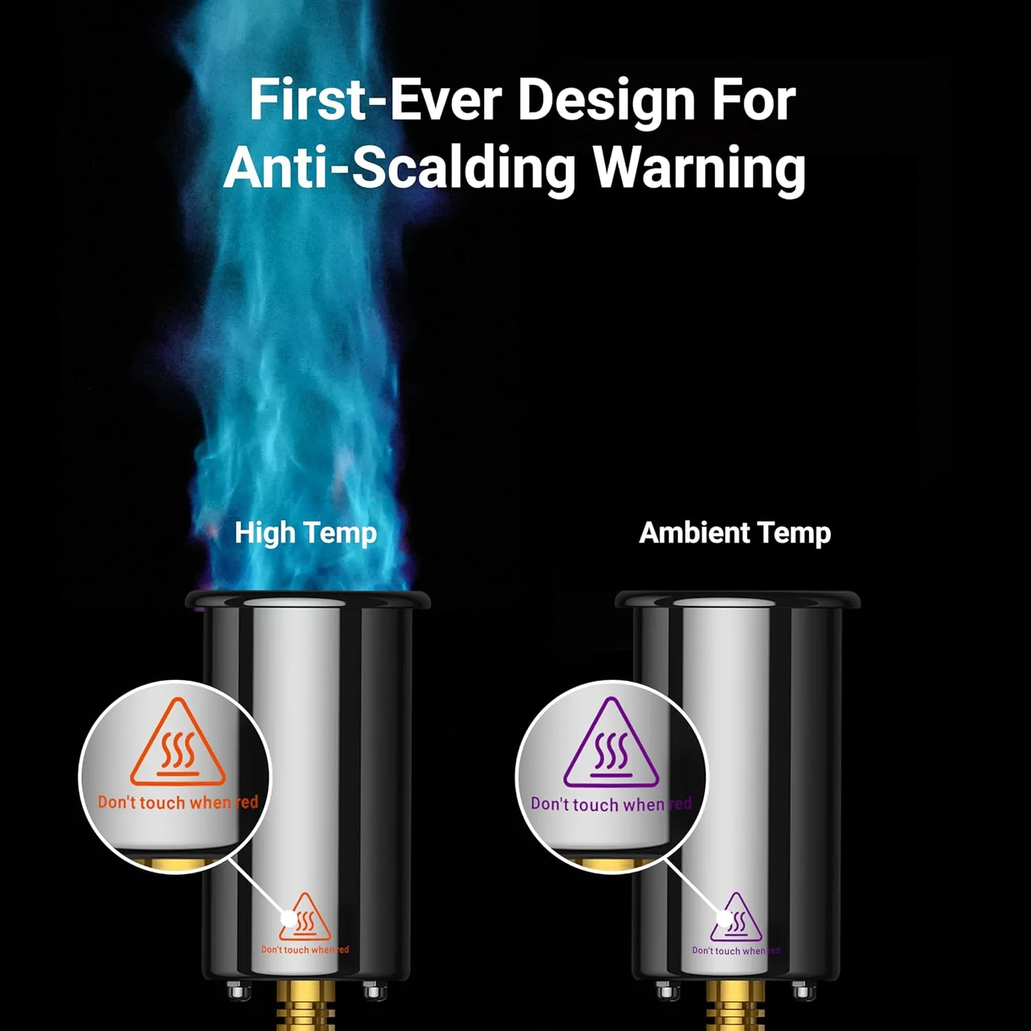 Powerful Propane Torch, Kitchen Cooking Torch, Culinary Torch Lighter, Adjustable Blow Torch for Sous Vide Searing Steak, BBQ, Campfire Charcoal Starter, Blue (Propane Tank Not Included)