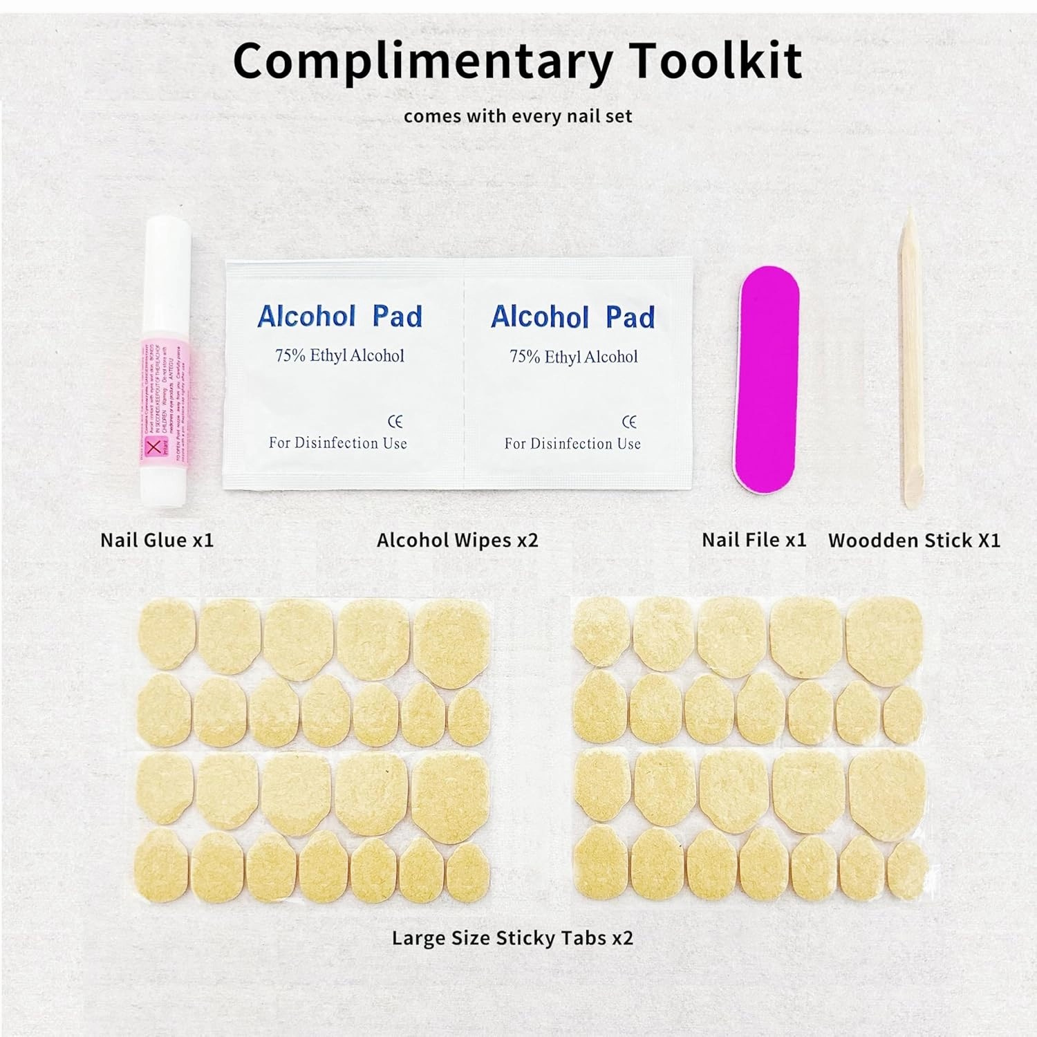 Press on Nails Fake Nails Handmade Luxury Acrylic Material Medium Coffin Reusable Goth Nail Kit with Nail Glue for Women and Girls 10pcs (Blue Gem-M, One Size)