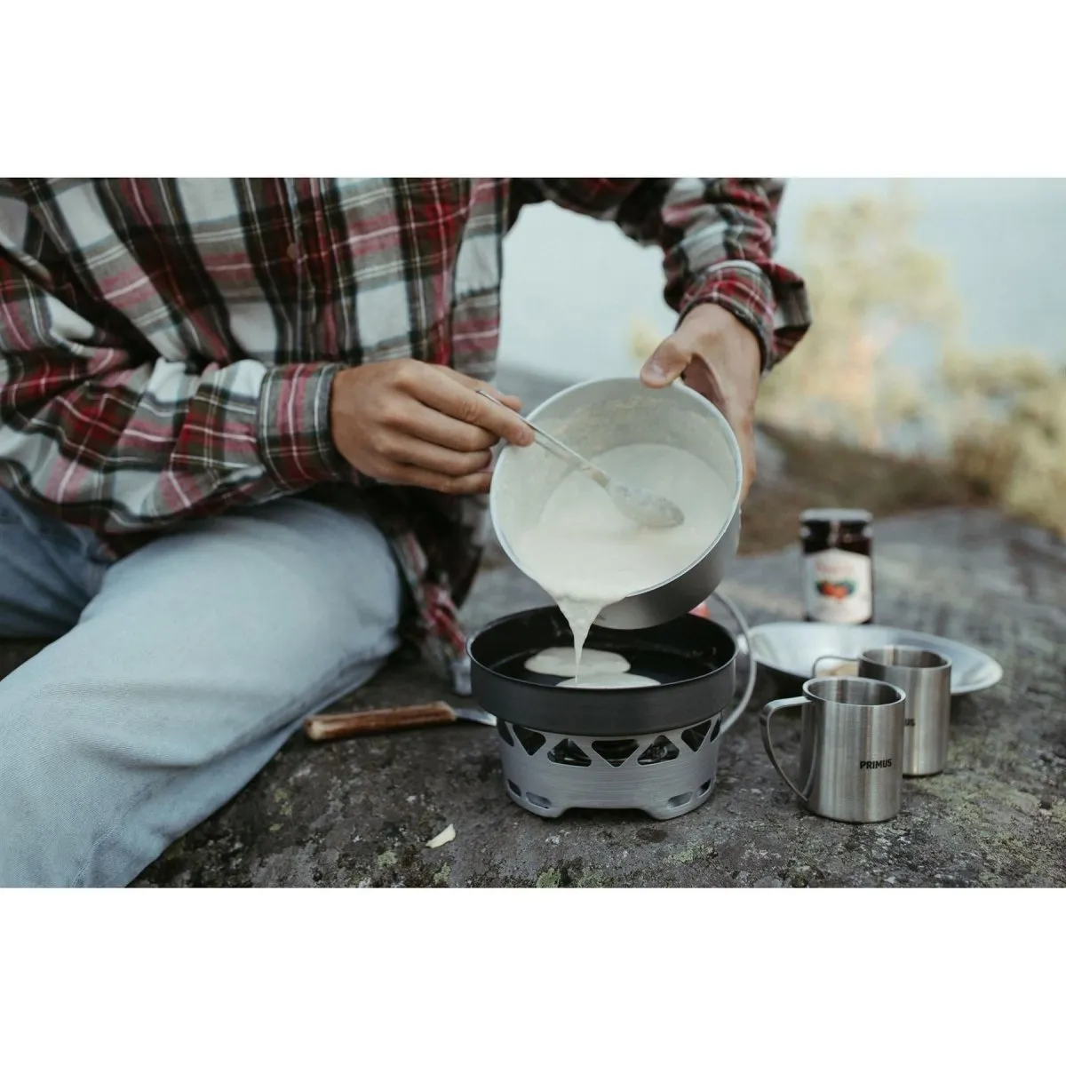 Primus Essential Stove Set 1.3L camping hiking pot pan lightweight cooking set