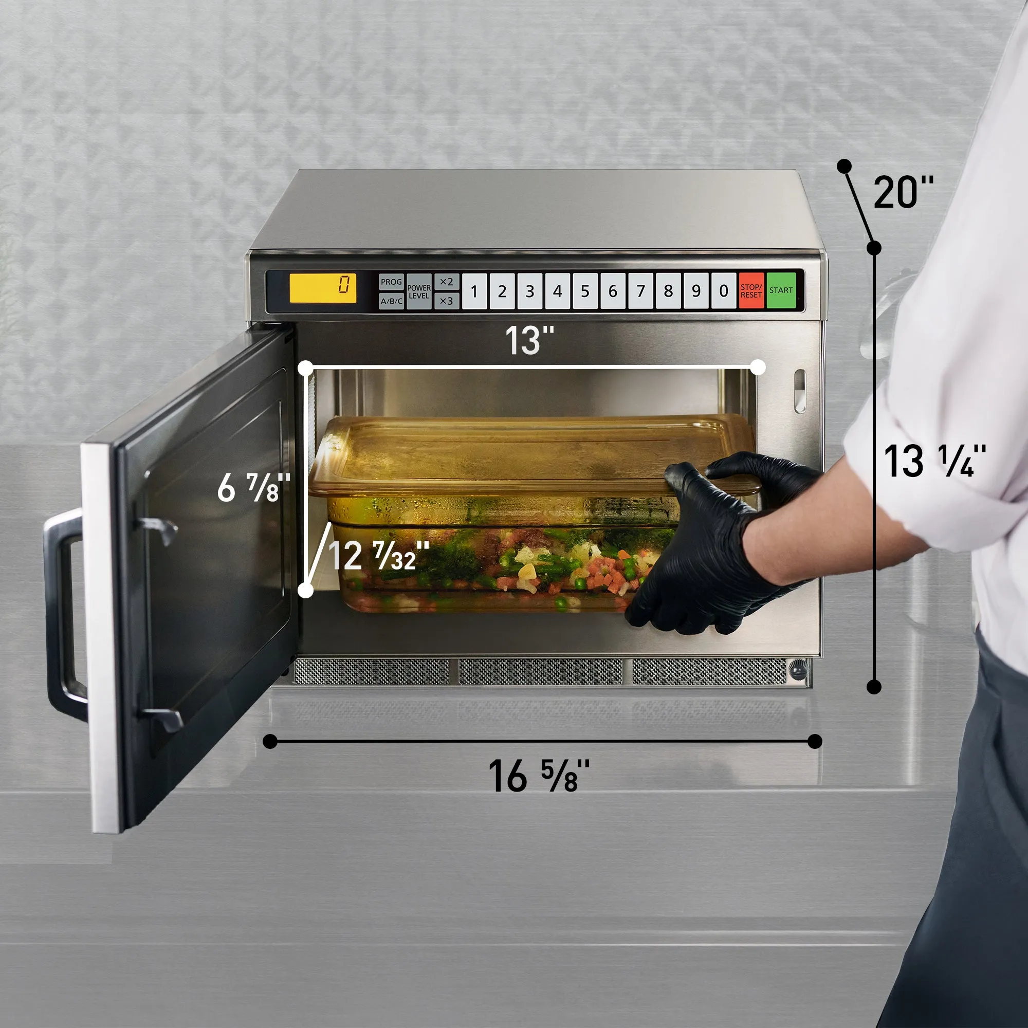PRO1 Heavy Duty Commercial Microwave, 1200W