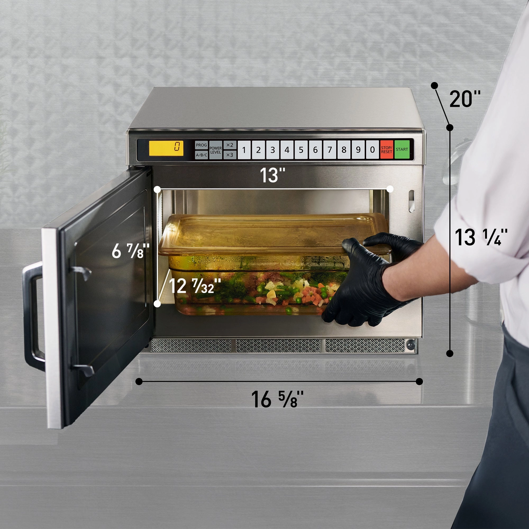 PRO1 Heavy Duty Commercial Microwave, 1700W