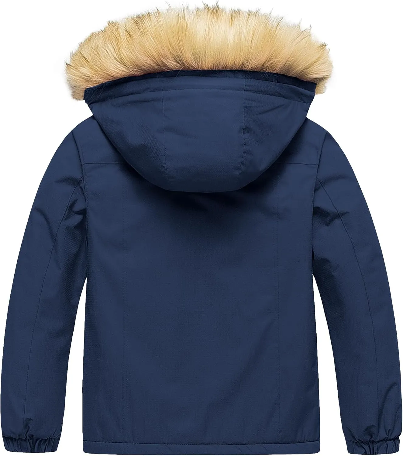 Pursky Girl's Waterproof Ski Jacket Kids Winter Snow Coats Fleece Raincoat Parka