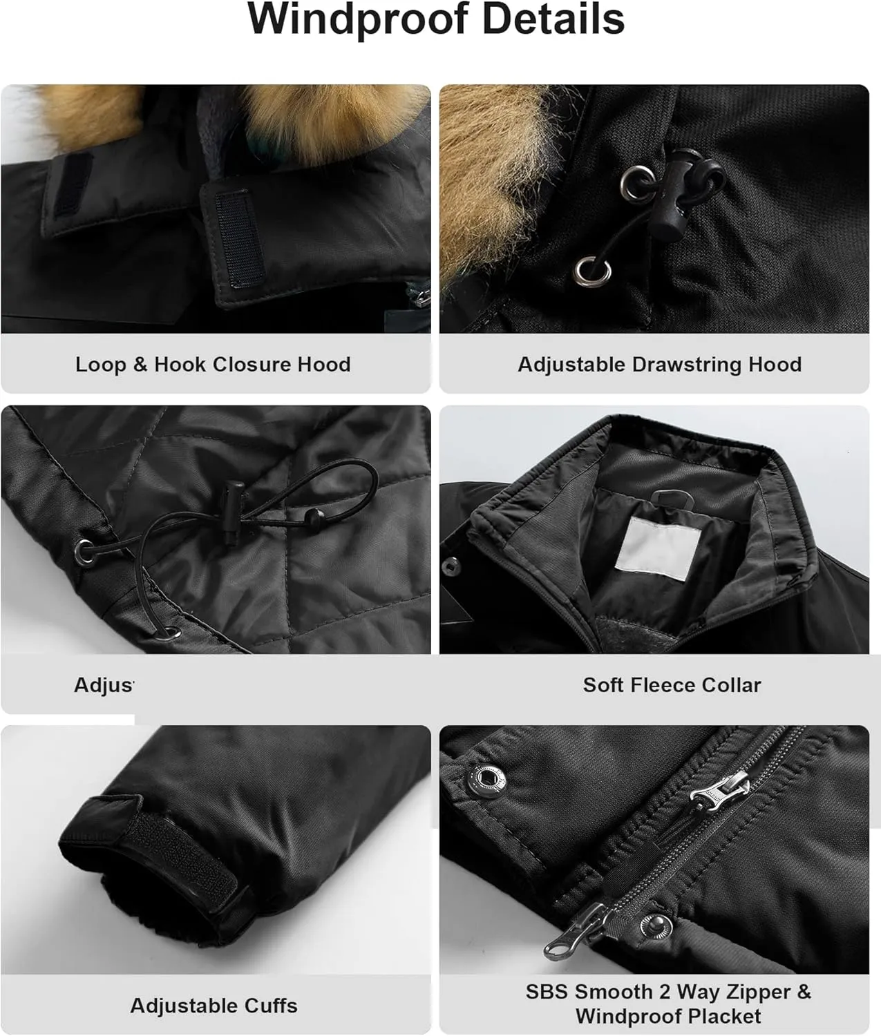 Pursky Women's Waterproof Ski Jacket Winter Snow Coats Fur Hooded Raincoat Parka